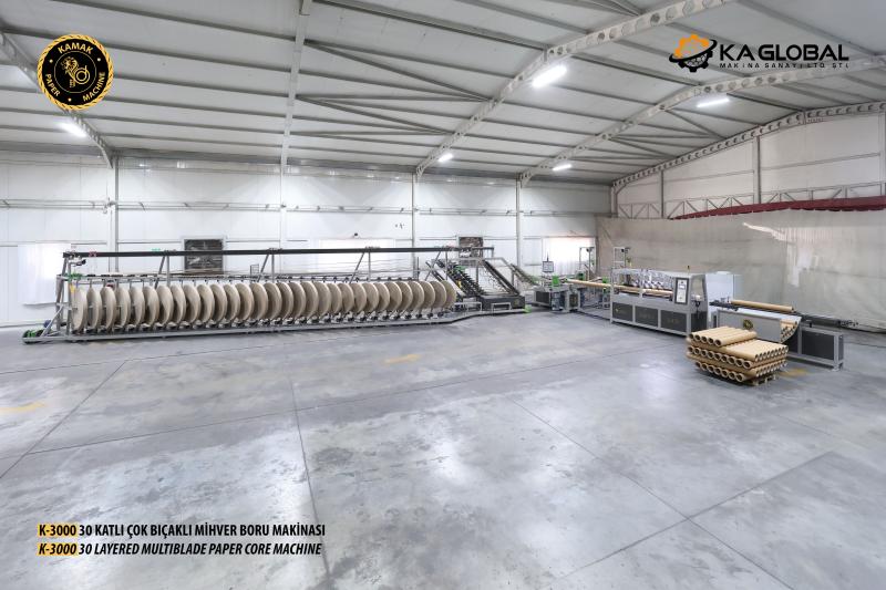 K-3000 - 30 LAYERED MULTIBLADE PAPER TUBE (CORE ) MACHINE