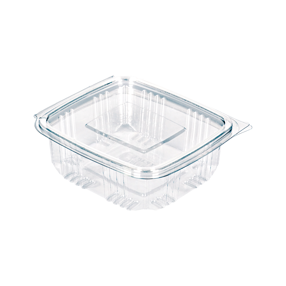 250cc Hinged Lid PET Food Container