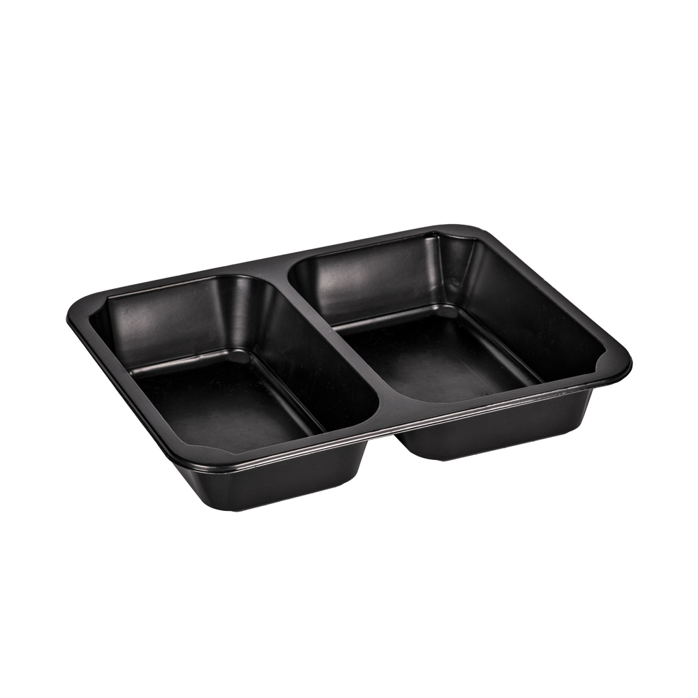 PP Microwavable Food Container, Two Division