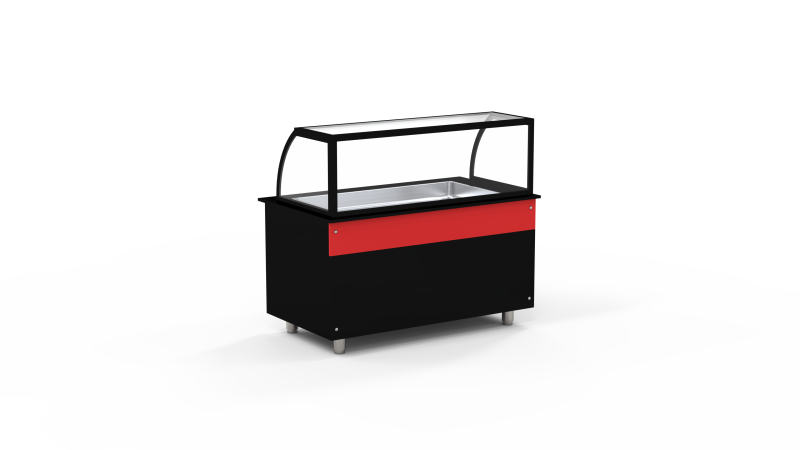 Bain Marie Modeli Sıcak Teşhir Ünitesi