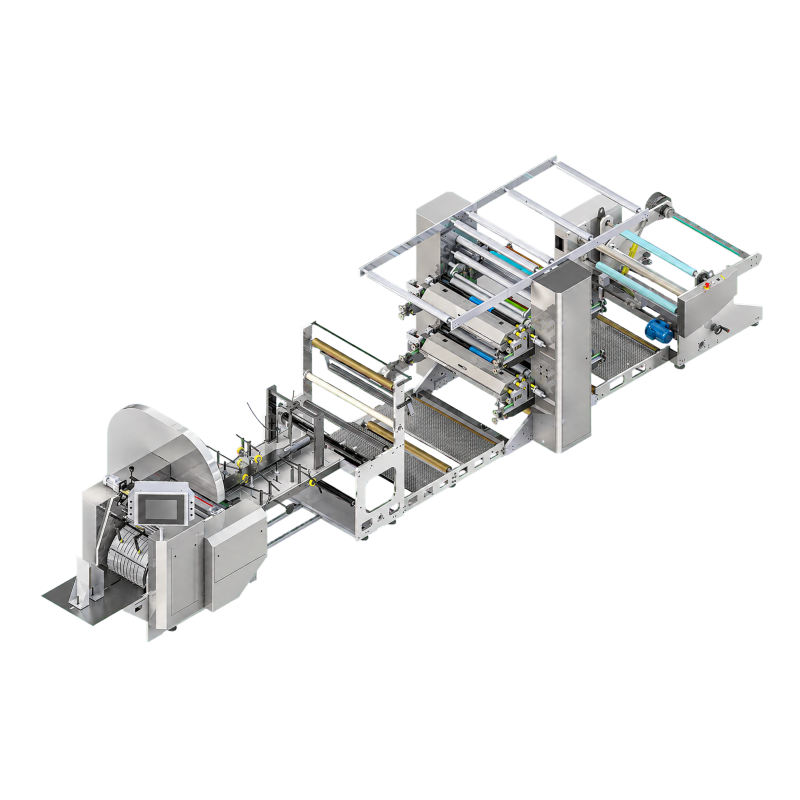 SERIES AKMA-S2C- AUTOMATIC V BOTTOM PAPER BAG MACHINE WITH PRINTING UNIT