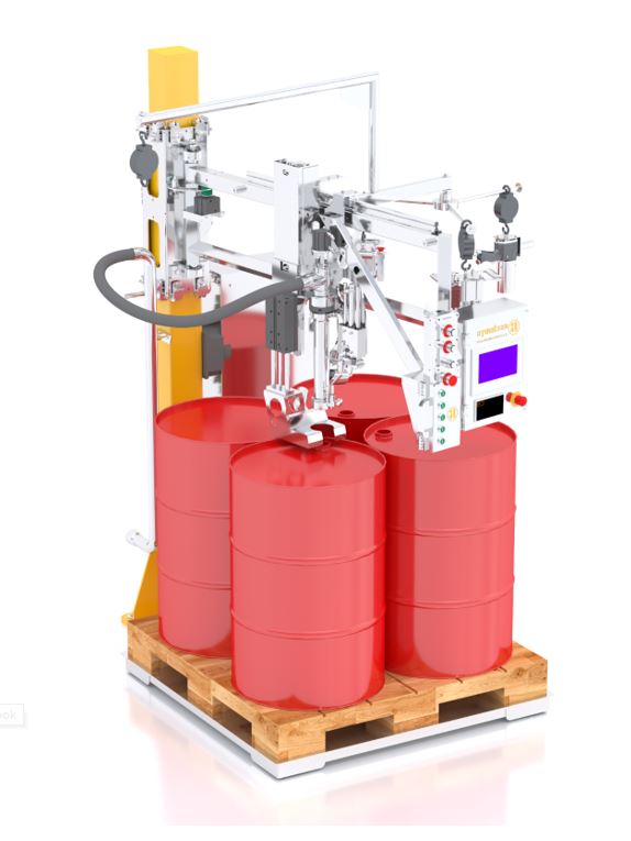 216 lt Cylindrical Drums Filling Line; (4 Drums Filling On Pallet)
