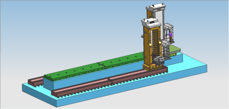 Köprü tipi ve yatay tip CNC delme ve Borverk tezgahları