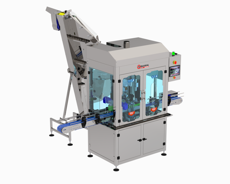Pick & Place Automatic Lid Capping Machine