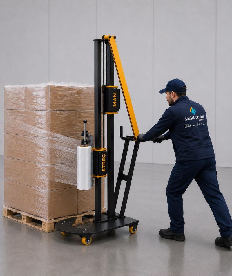 Manual Pallet Stretch Wrapping Machine