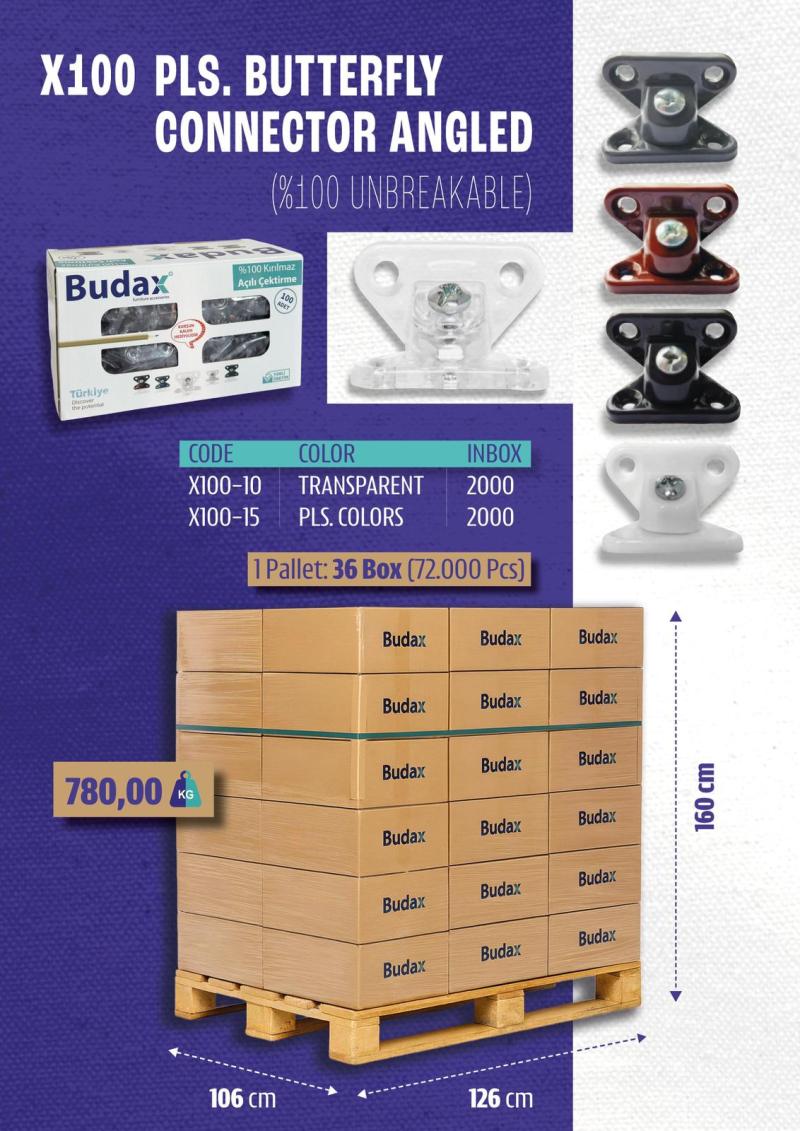 BUDAX PLS. KELEBEK AÇILI ÇEKTİRME