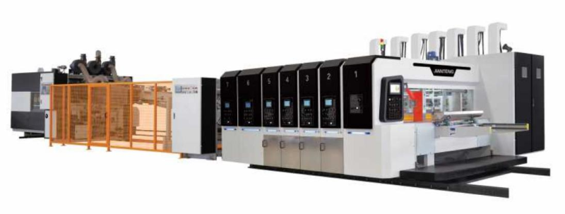 Full-automatic high-speed flexo printing inline production line