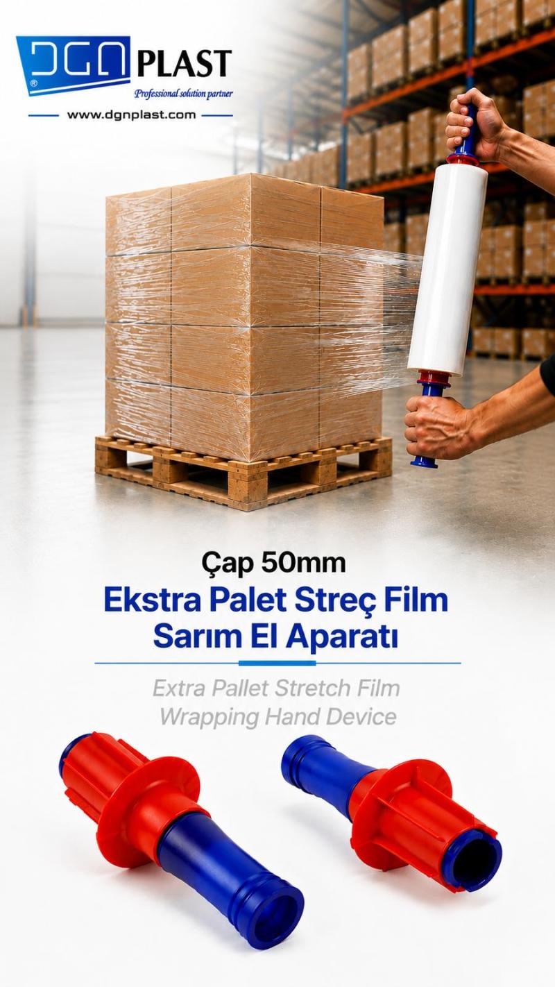 PALET STREÇ FİLM SARIM EL APARATI