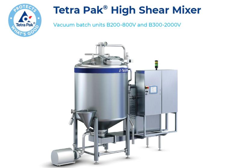 Tetra Pak Yüksek Kesme Kuvvetli Mikser