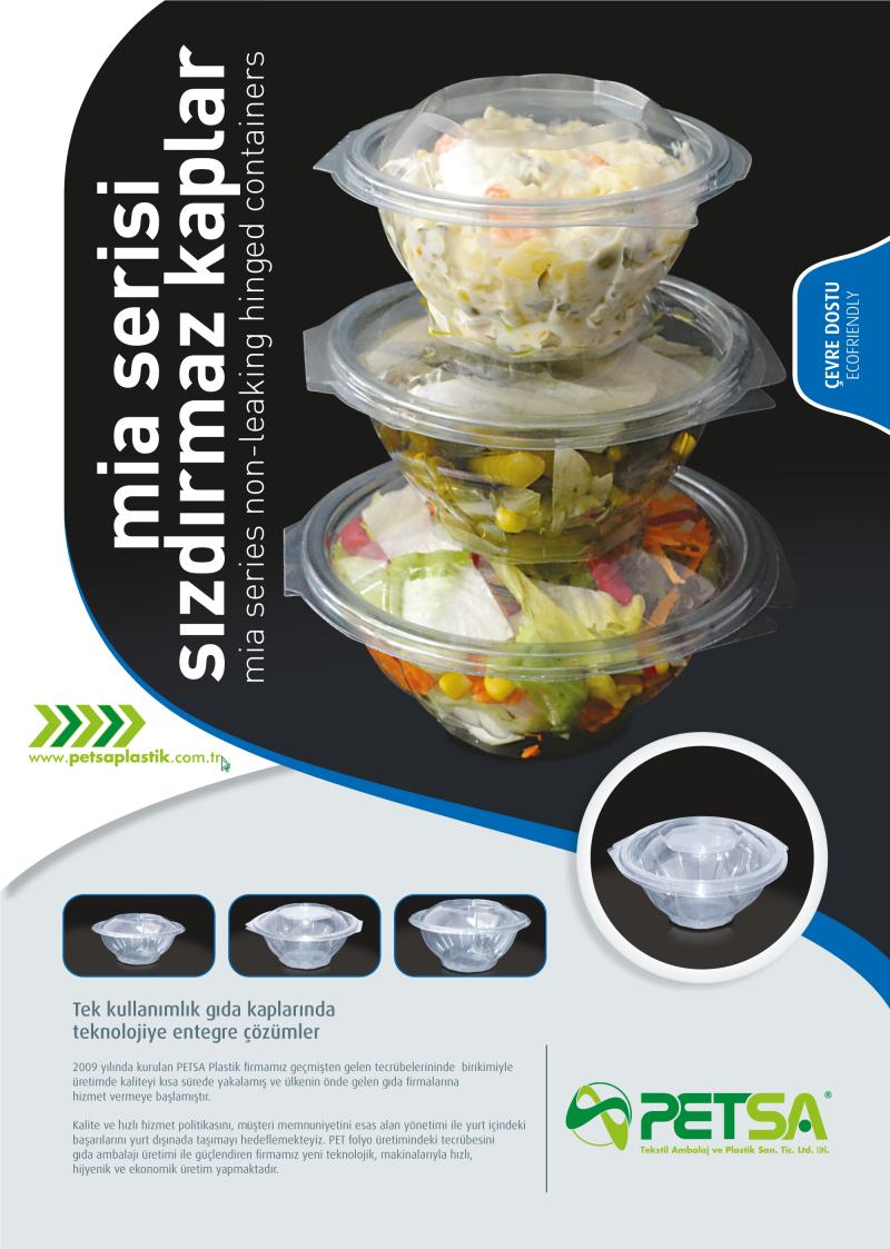 PET SALATA KAPLARI