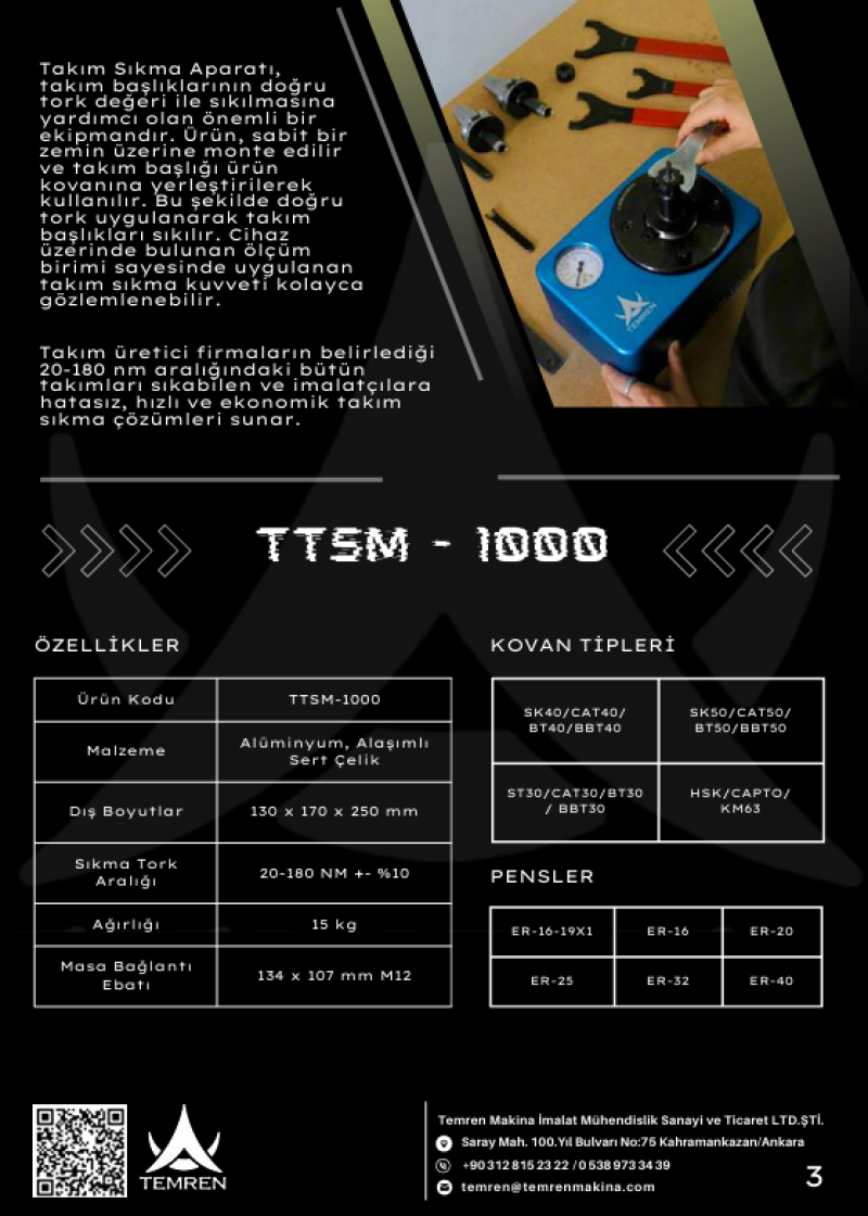 TEMREN TAKIM SIKMA MEKANİZMASI 1000