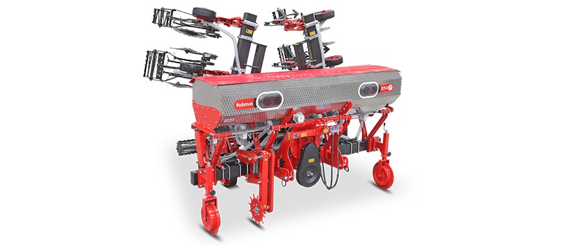 INTERROW HOEING MACHINE WITH SPRING TINES