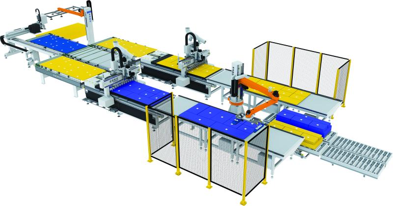 Ronia & Excitech Robotik Akıllı CNC Nesting ve Ebatlama Hücresi (Nesting Cell with Robot)
