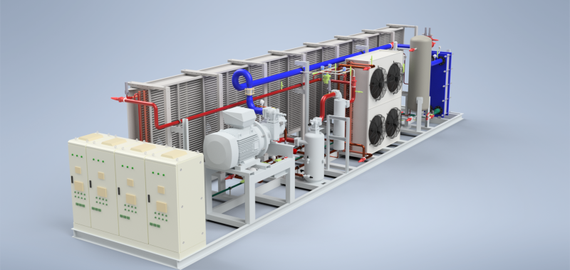 Ticari Tip Paket Amonyak Chiller