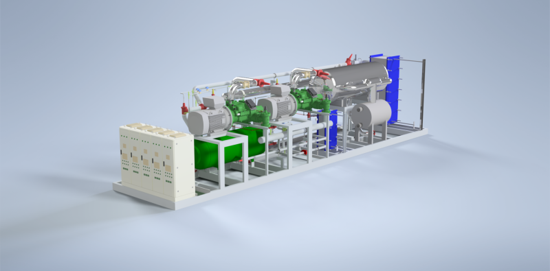 Endüstriyel Tip Paket Amonyak Chiller