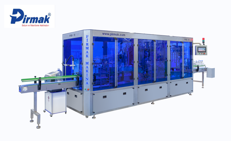 1-3-5 LT ŞİŞE STERİLİZE DOLUM KAPATMA VE ETİKETLEME MAKİNASI