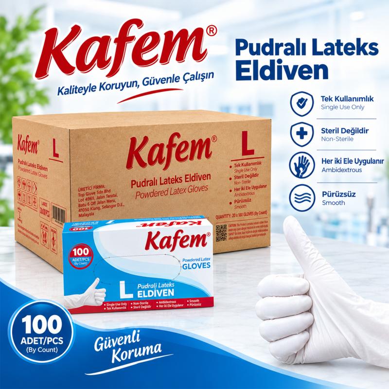 Powdered Latex Examination Glove