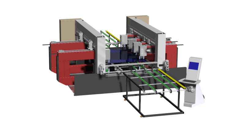 ARARGEMA 6-Head CNC Horizontal Glass Drilling Line