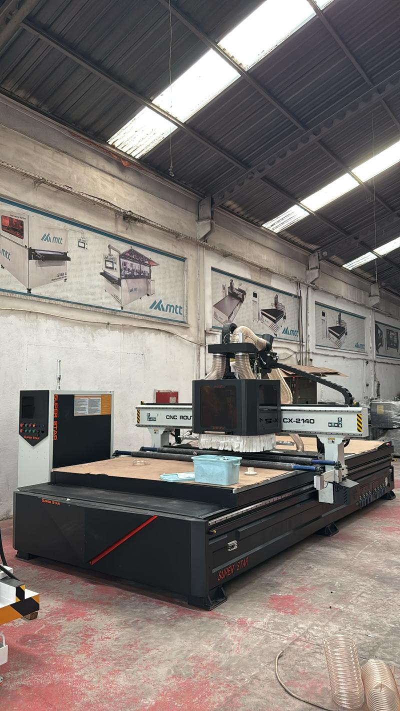 SUPERSTAR CNC ROUTERCX 2140 9 KW 11 HP, 24,000 DVR, MULTIPLE HOLE