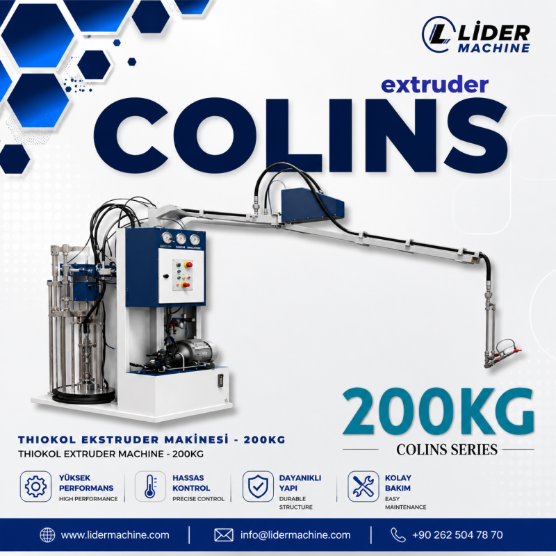 Thiokol Ekstruder Makinesi 200 KG
