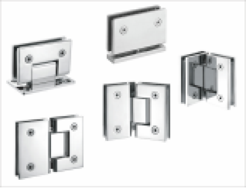 Glass door hinge