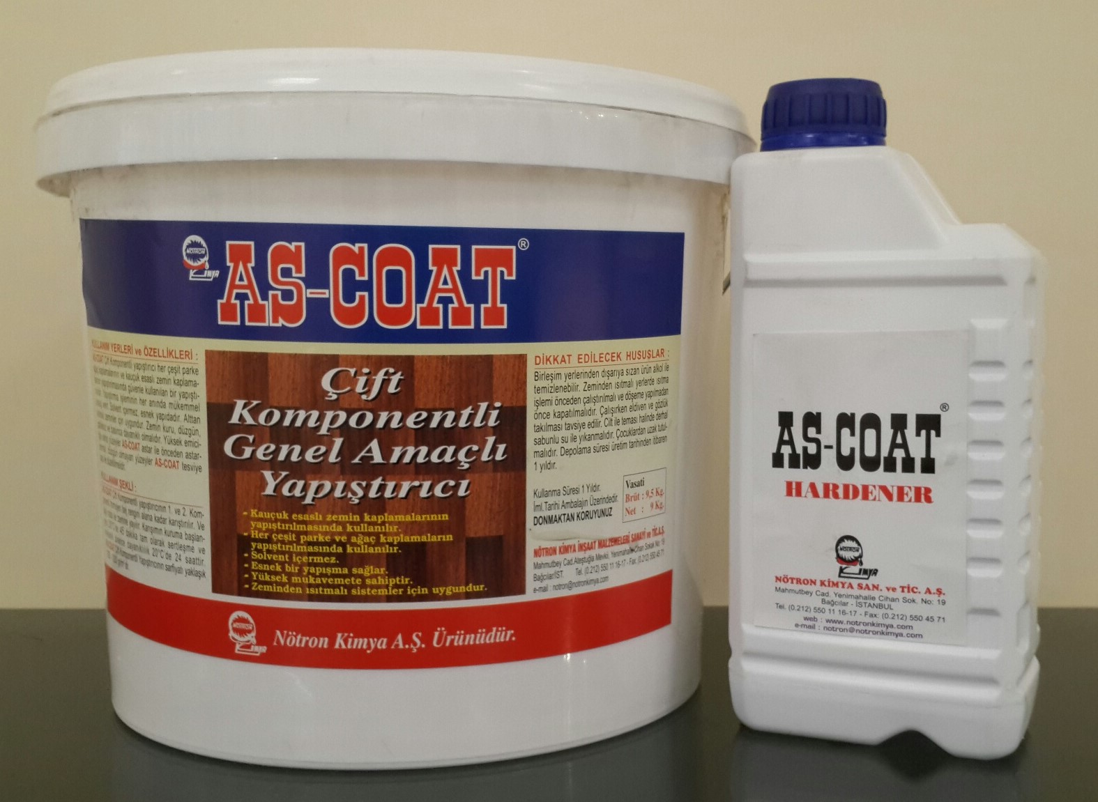 AS-COAT 2K PU GENEL AMAÇLI YAPIŞTIRICI