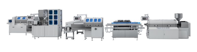 Automatic straw extruder production line
