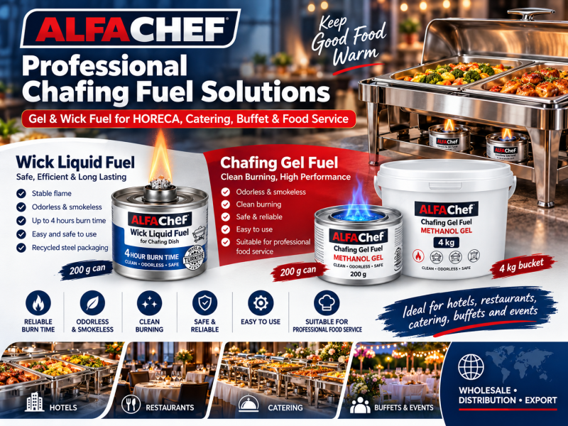 ALFACHEF Gel & Wick Chafing Fuels